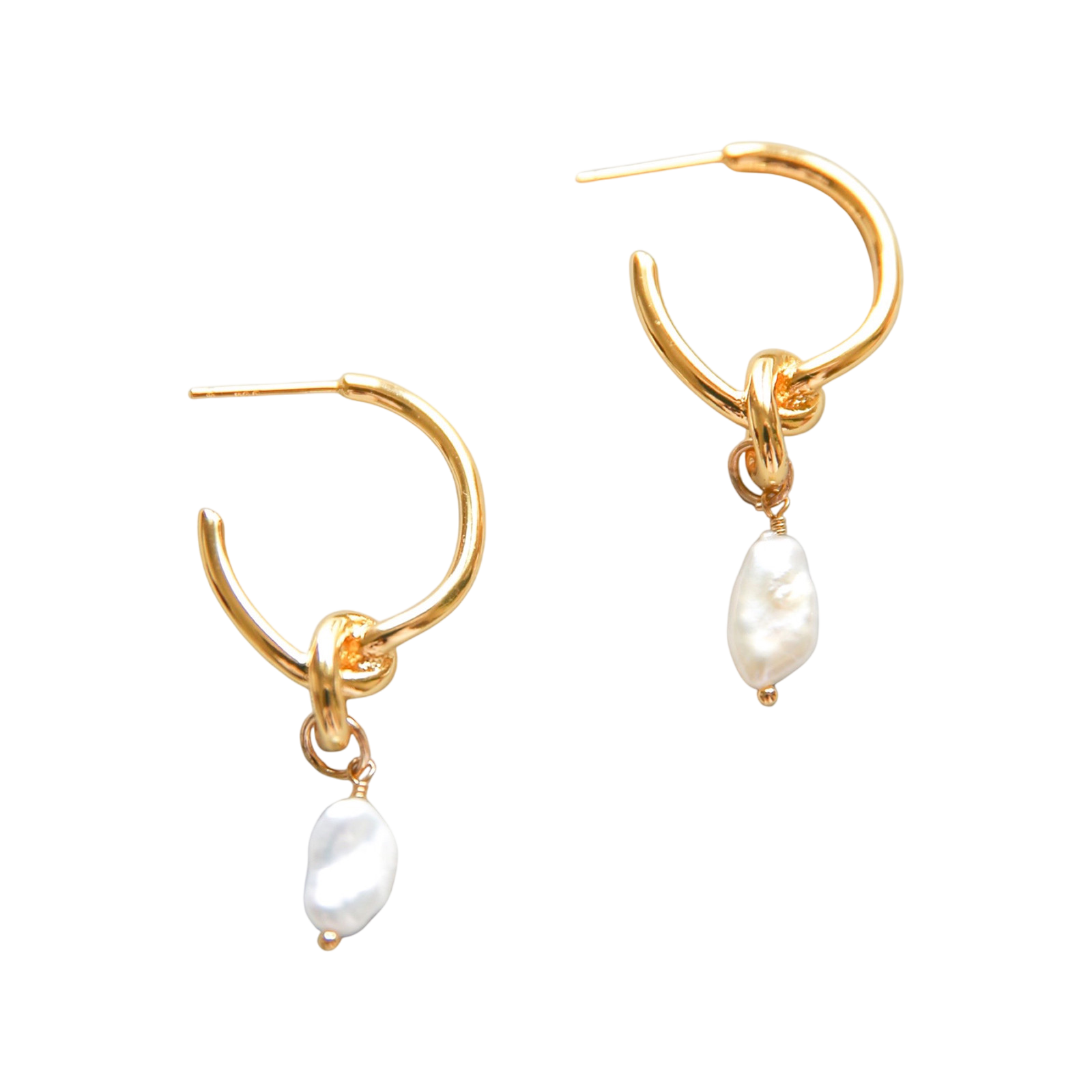 Ohrstecker Knott Perla gold