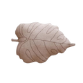 Coussin Baby Leaf Rose Beige