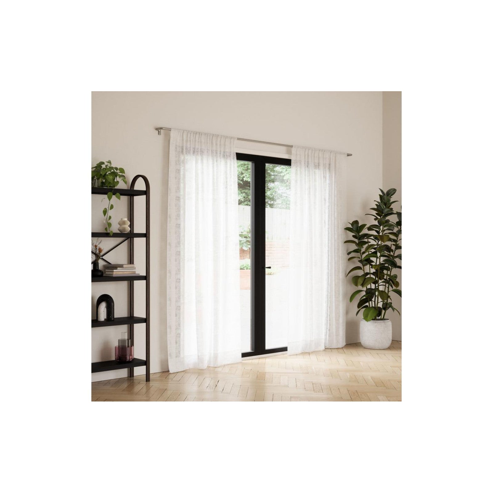 Tringle à rideaux Twilight 76-213 cm, nickel