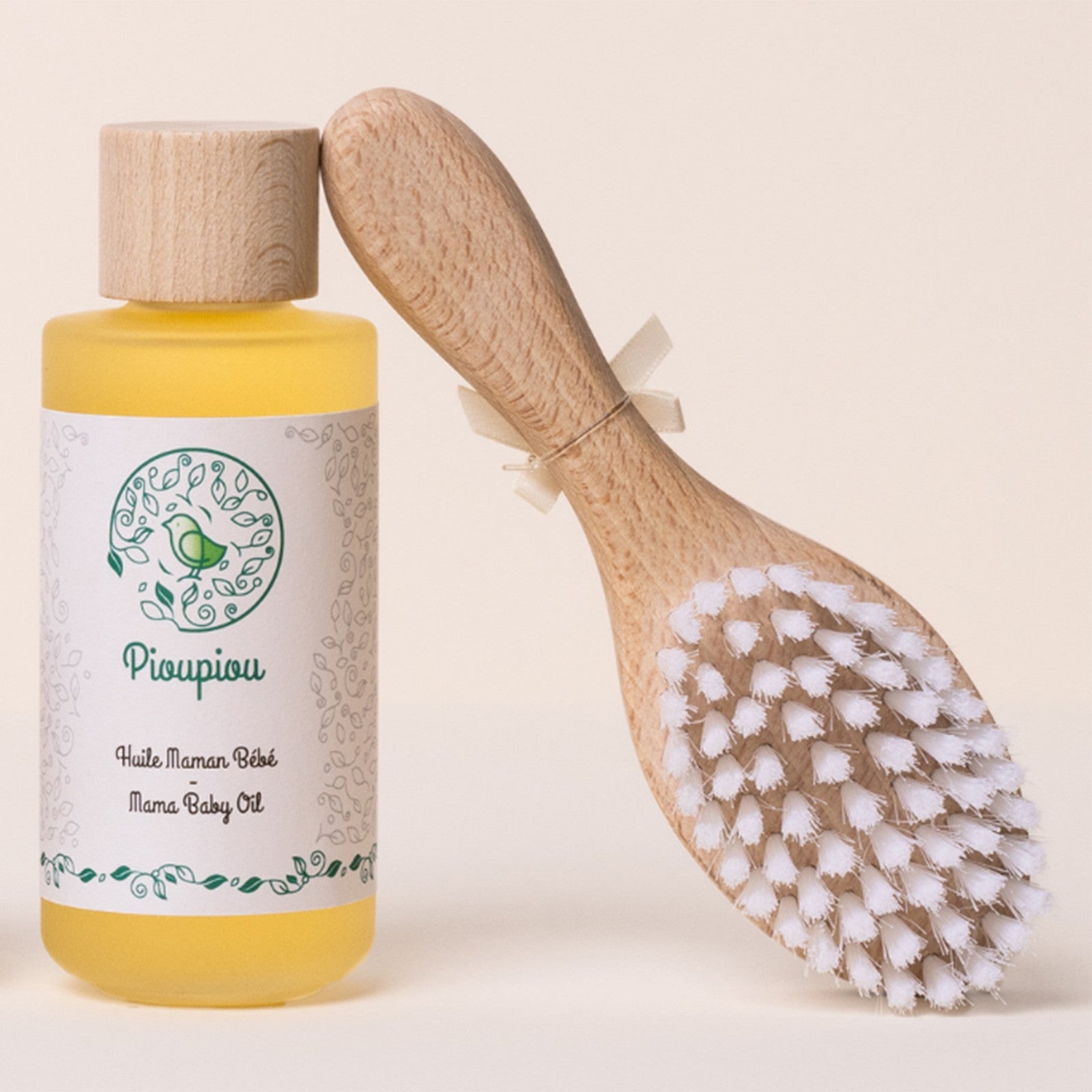 Brosse en bois pour bébé