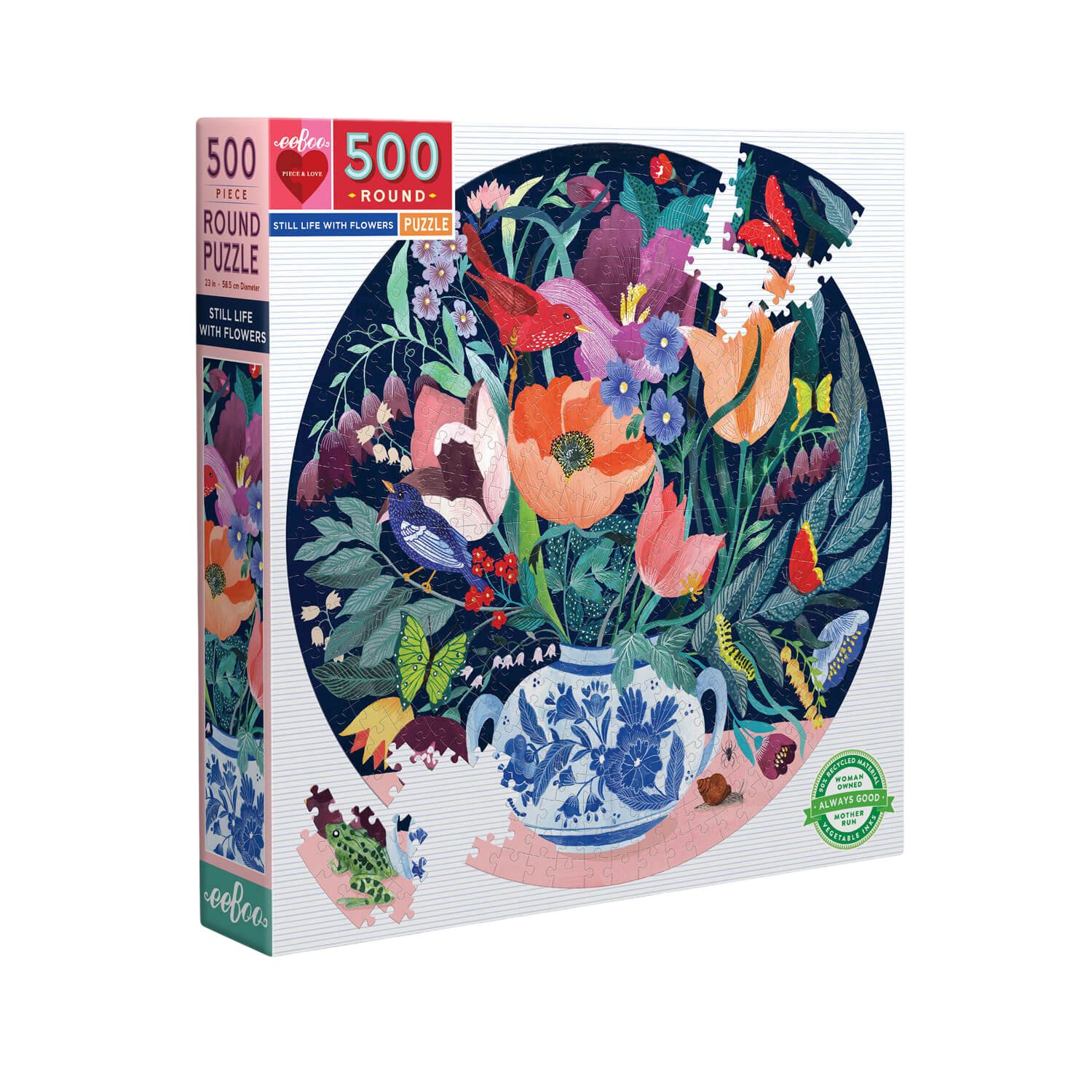 Puzzle Still Life with Flowers