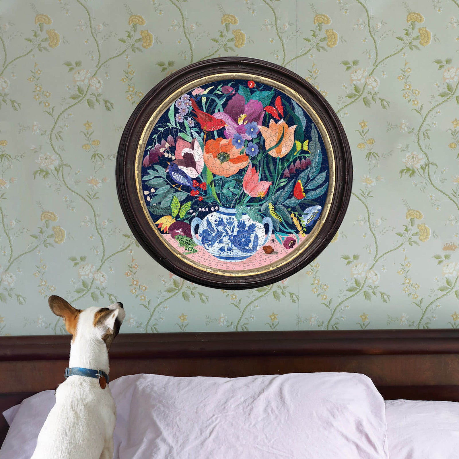 Puzzle Still Life with Flowers