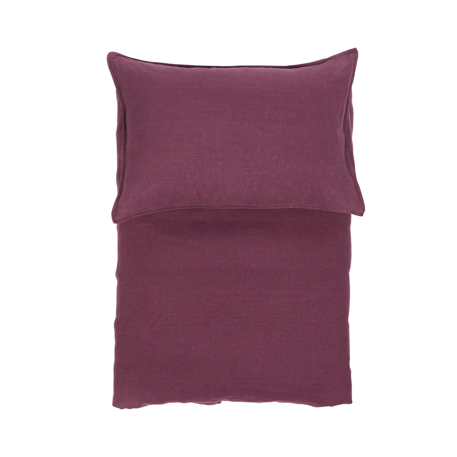 Linus uni plum Housse de couette 200x210 cm