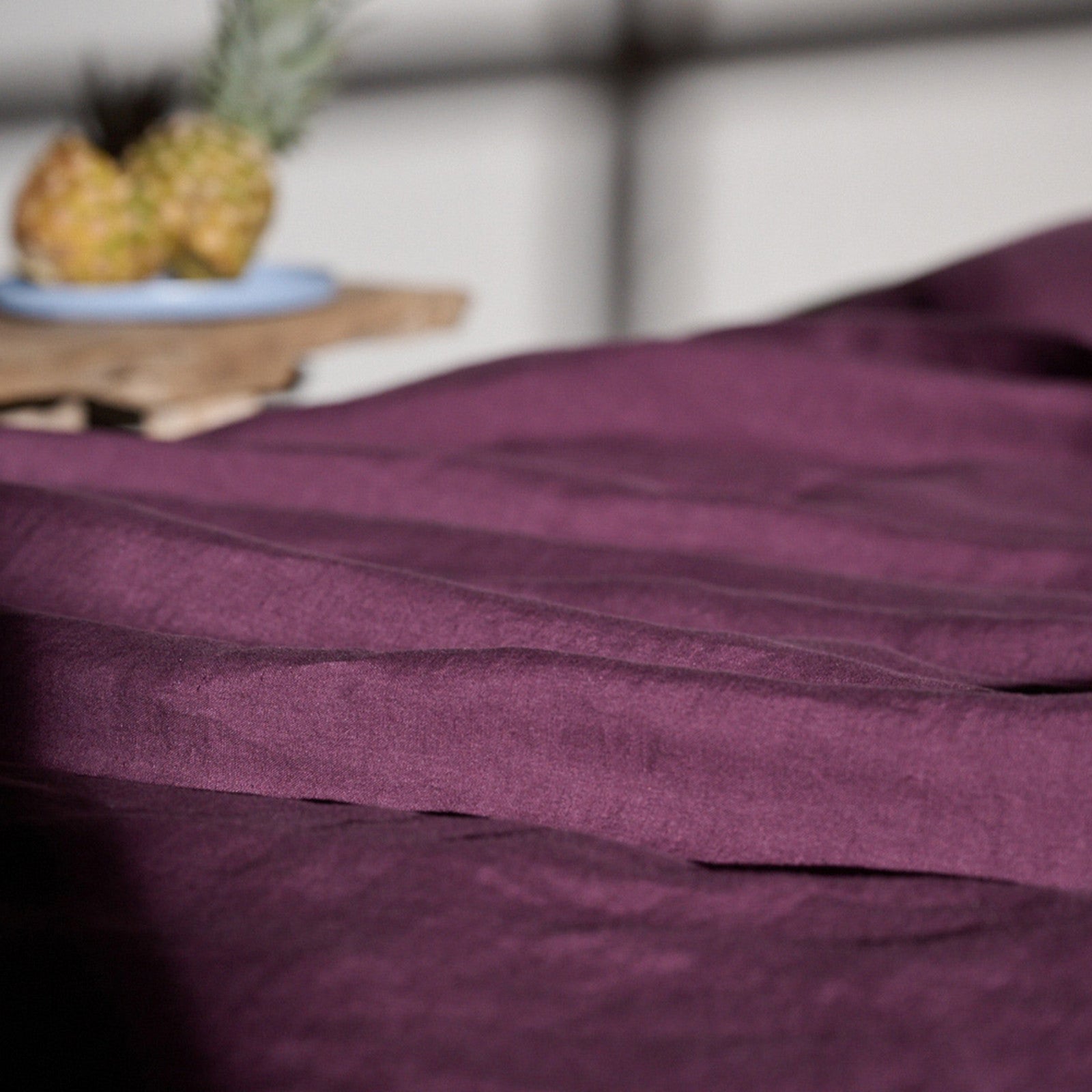 Linus uni plum Housse de couette 200x210 cm