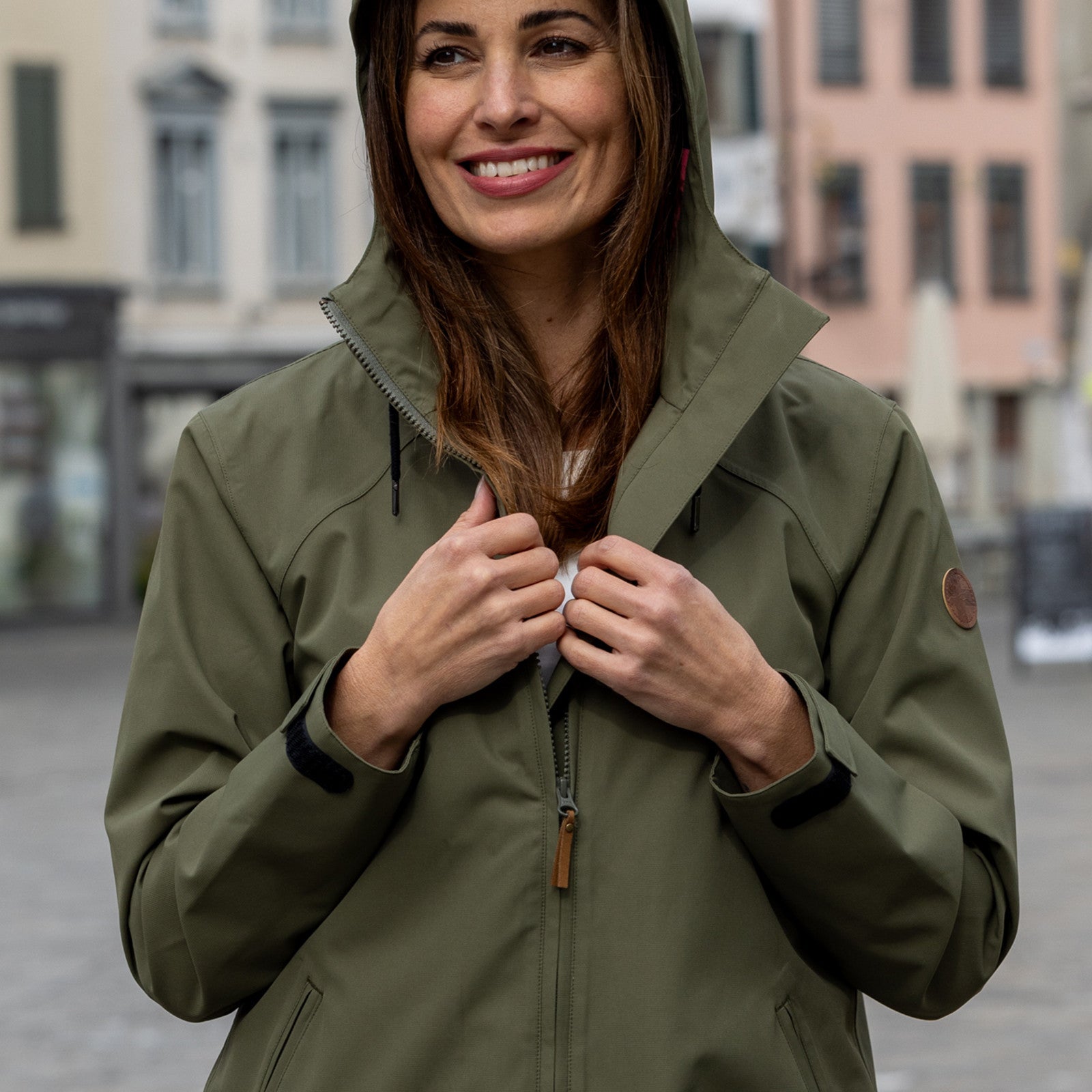 Veste de pluie pour femme Gemma ivy green