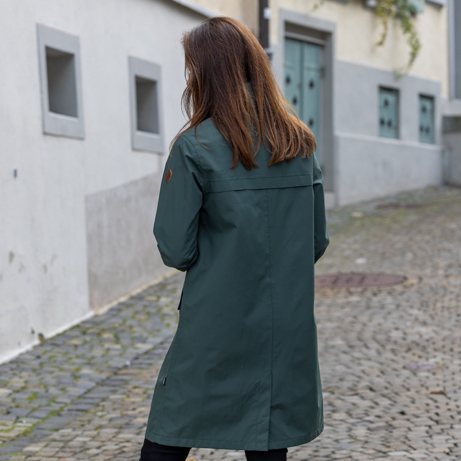 Women's raincoat Isla darkest spruce