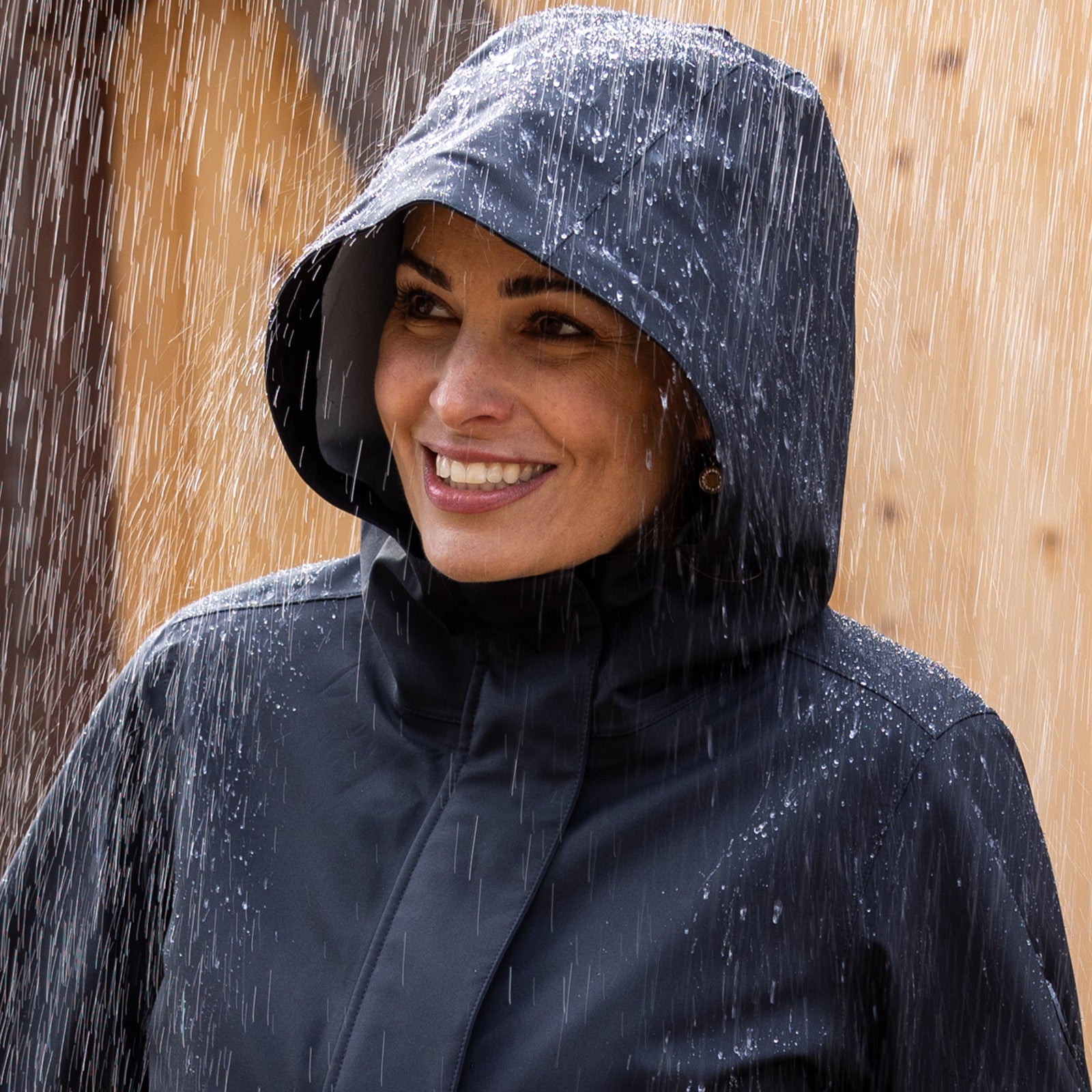 Manteau de pluie pour femme Giselle black