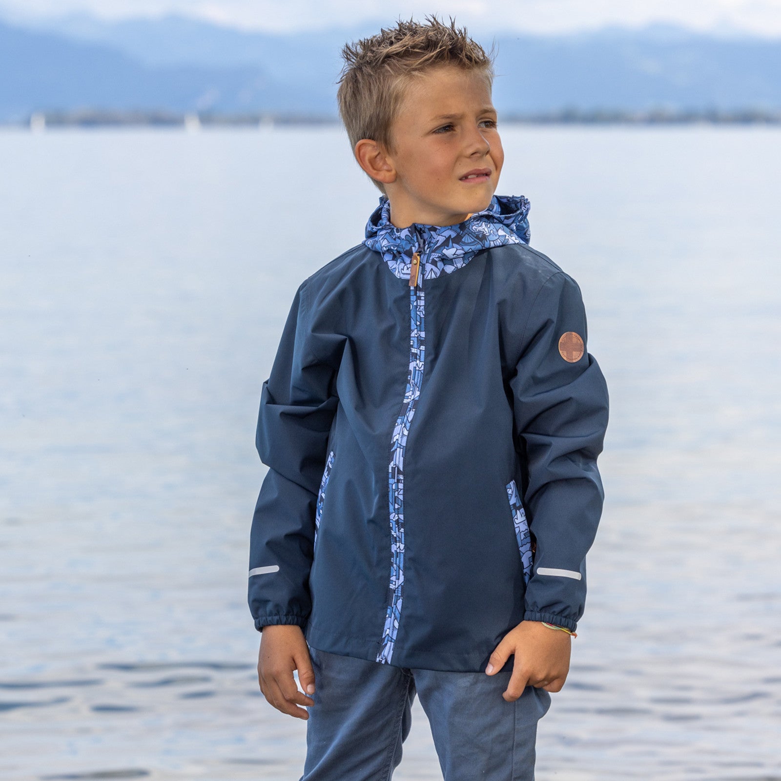 Veste de pluie pour enfants Laurin total eclipse
