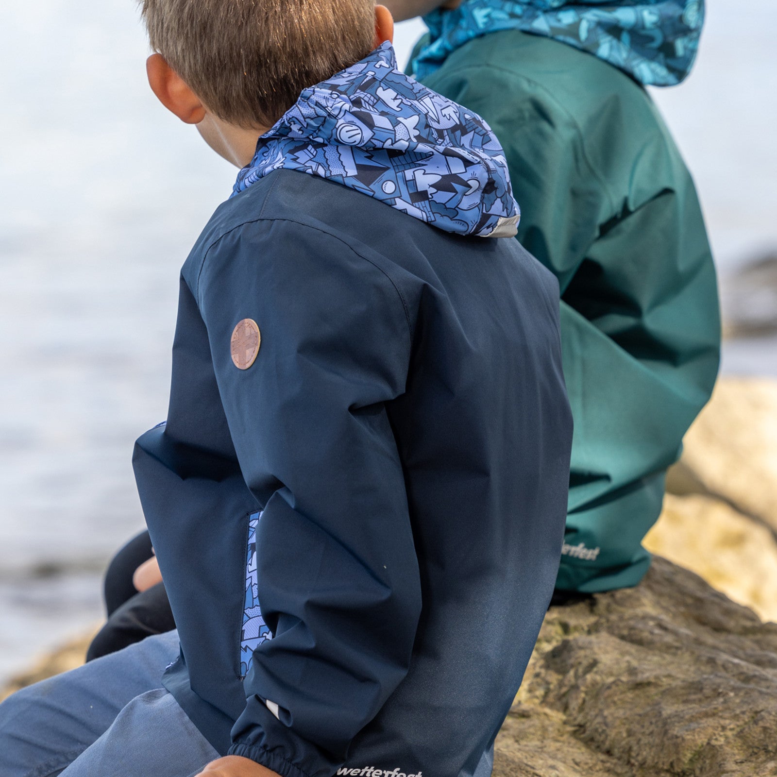 Veste de pluie pour enfants Laurin total eclipse