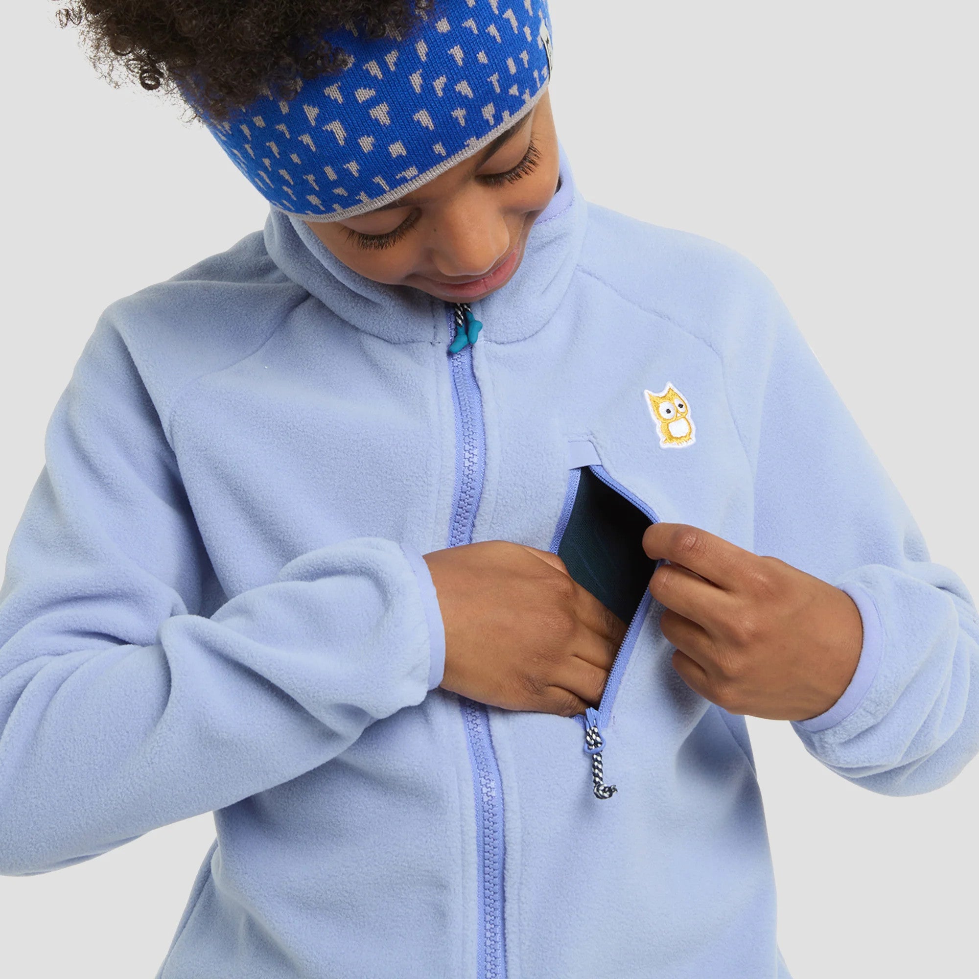 Veste polaire Bio Oda Purple Blue