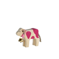Trauffer calf with bell Meitschi white pink