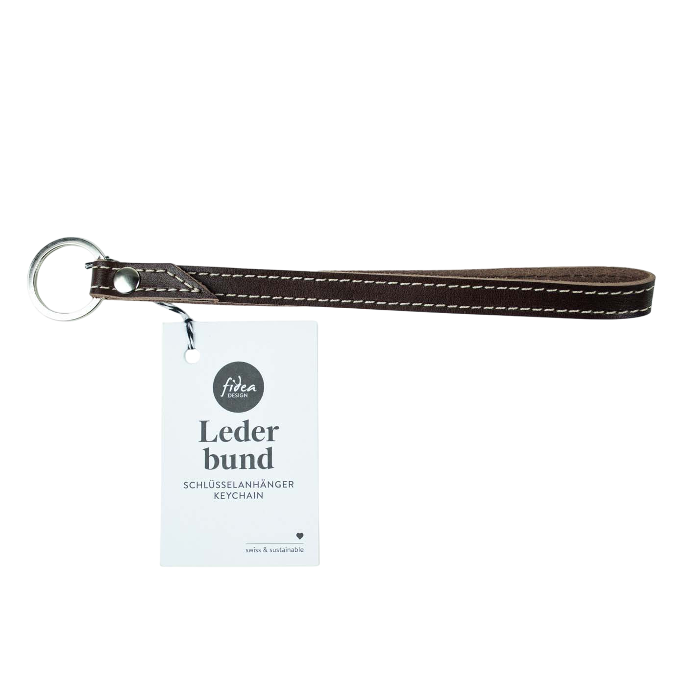 Porte-clés en cuir Cuir moyen