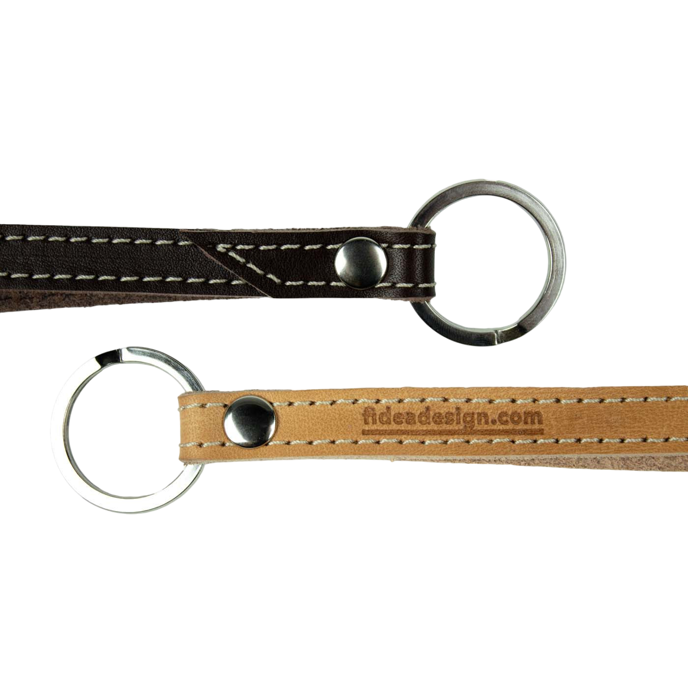 Porte-clés en cuir Cuir moyen