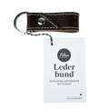 Schlüsselanhänger aus Leder Dunkelbraun