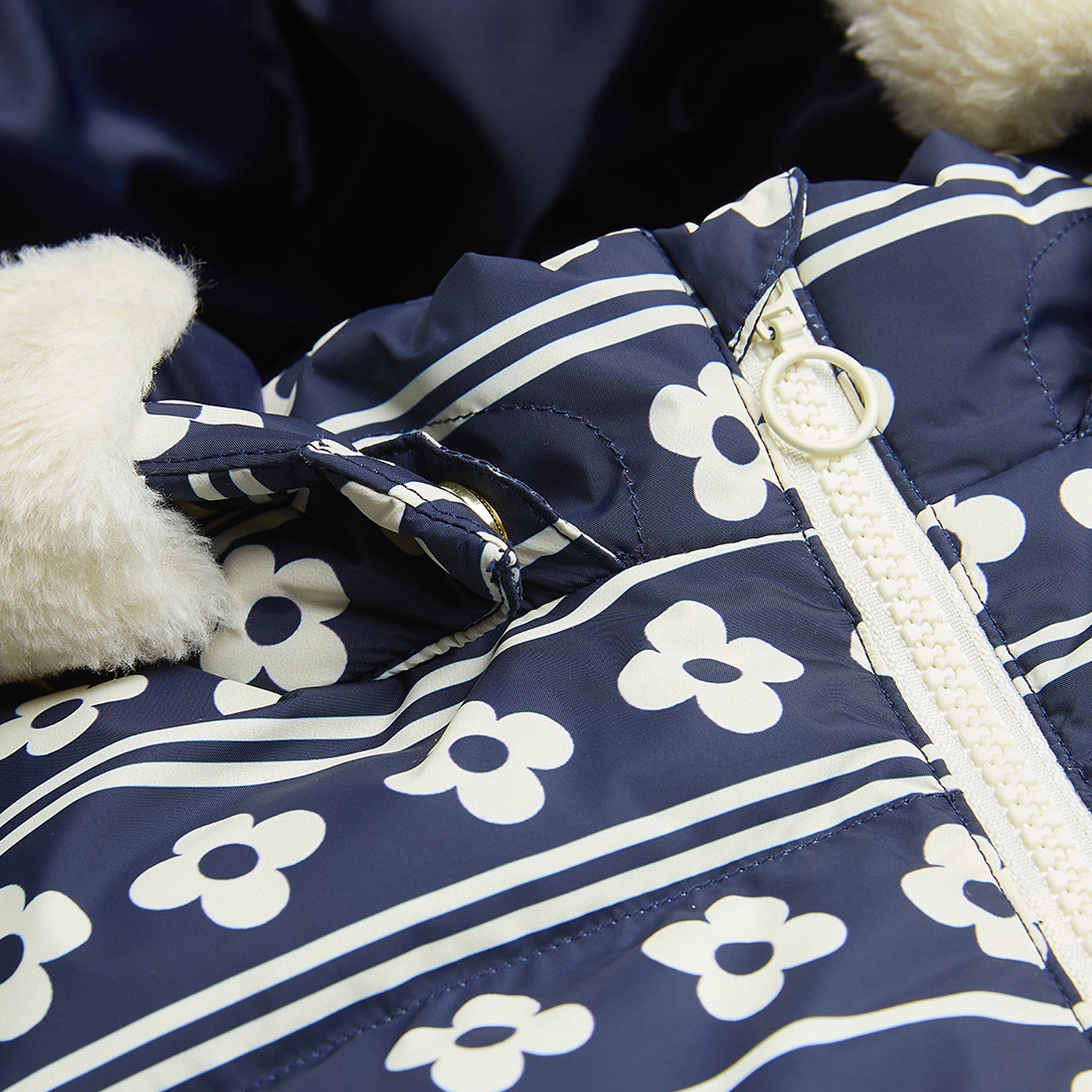 Jacke Flowers Aop Blue