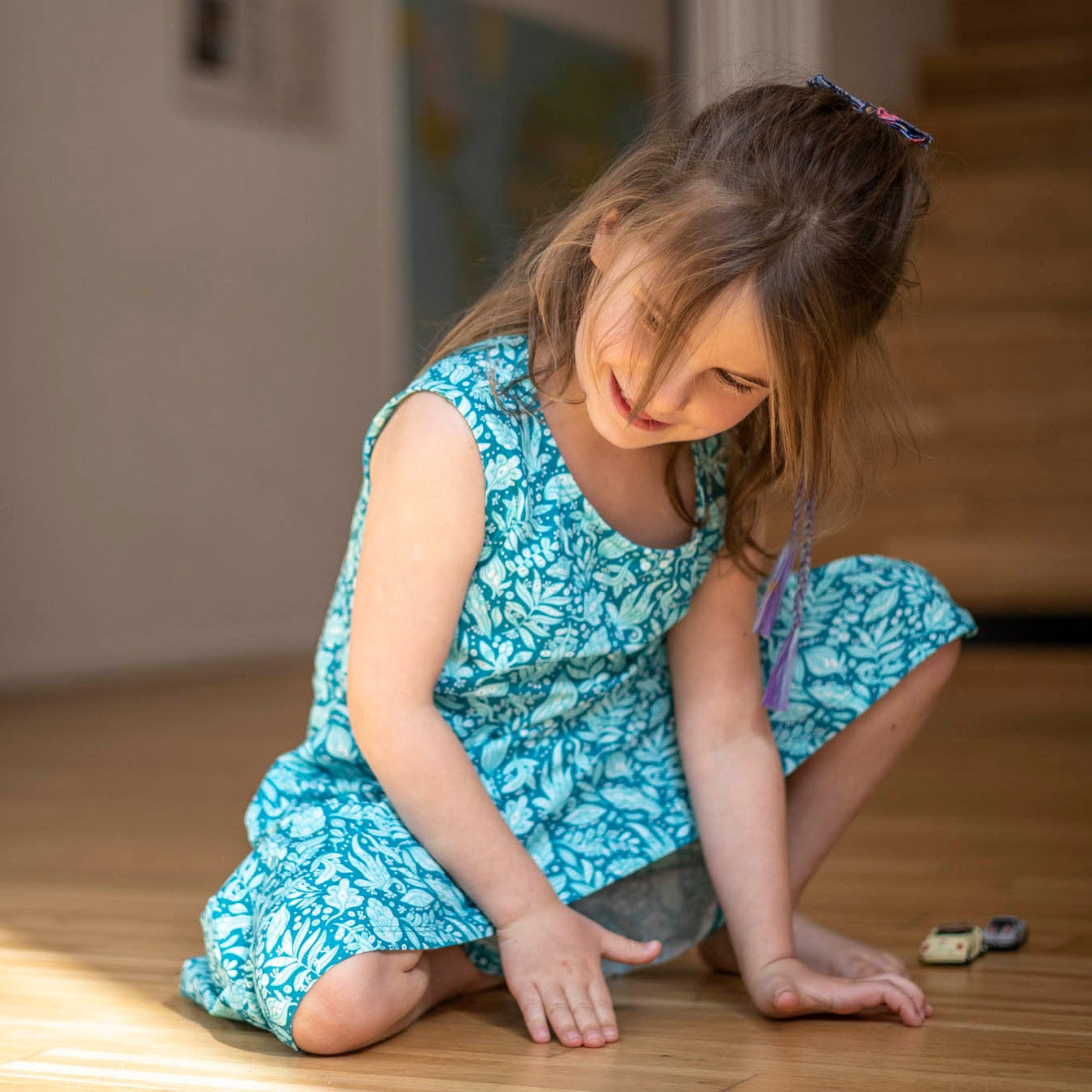 Lizard dress turquoise