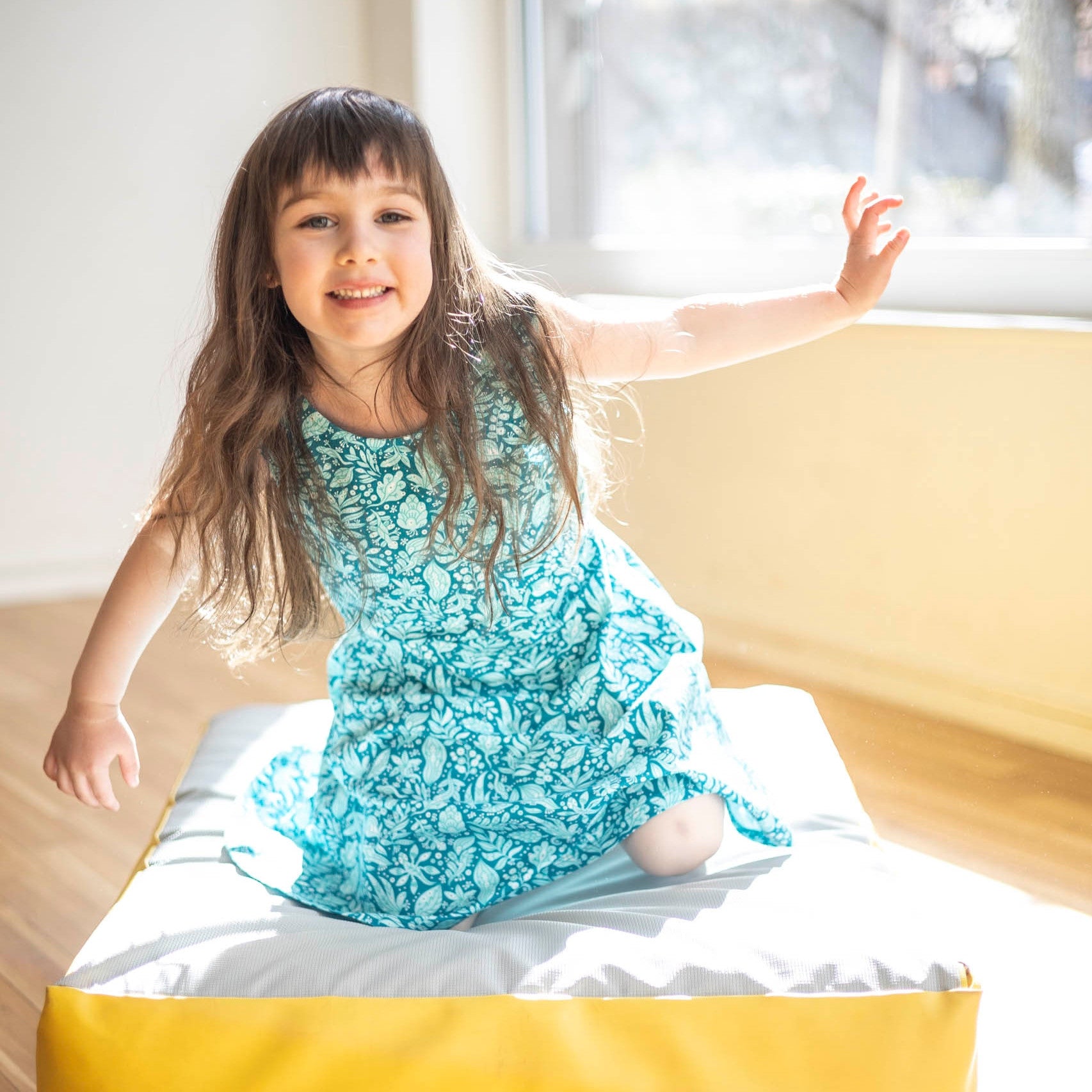 Lizard dress turquoise