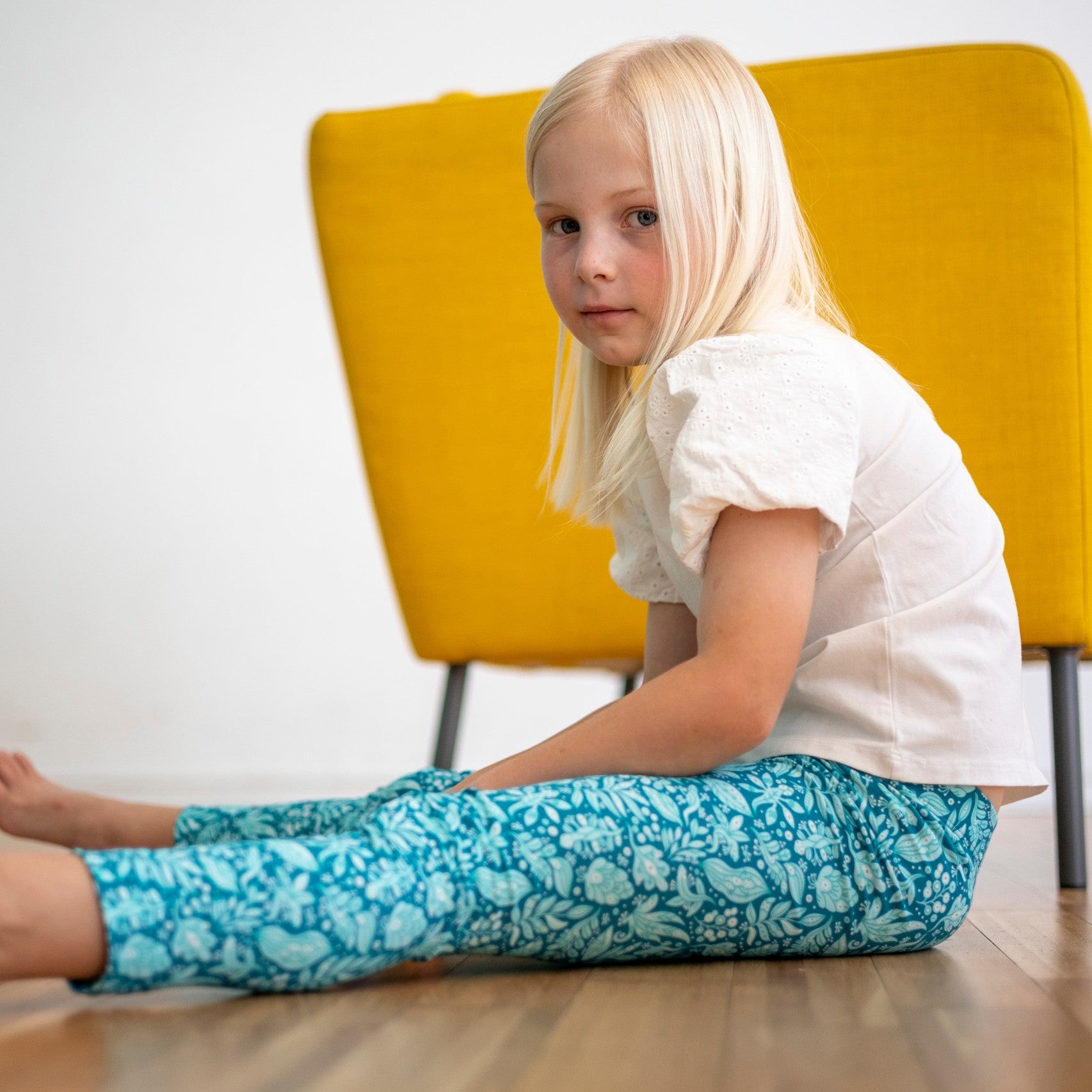 Lizard leggings turquoise