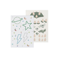 Autocollants + Tatouages Gem Stones Vert