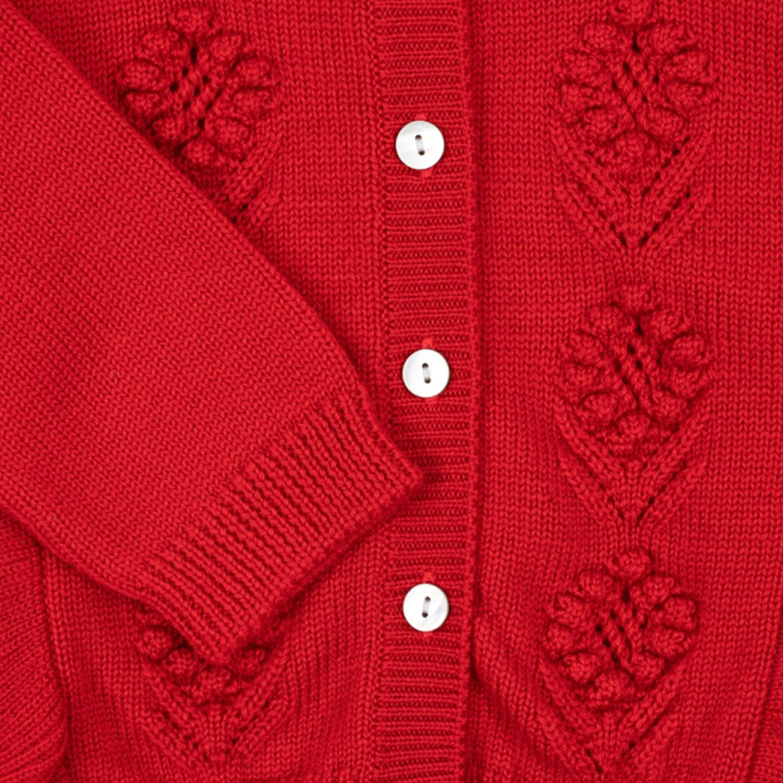 Strickjacke Fiol Frill Barbados Cherry
