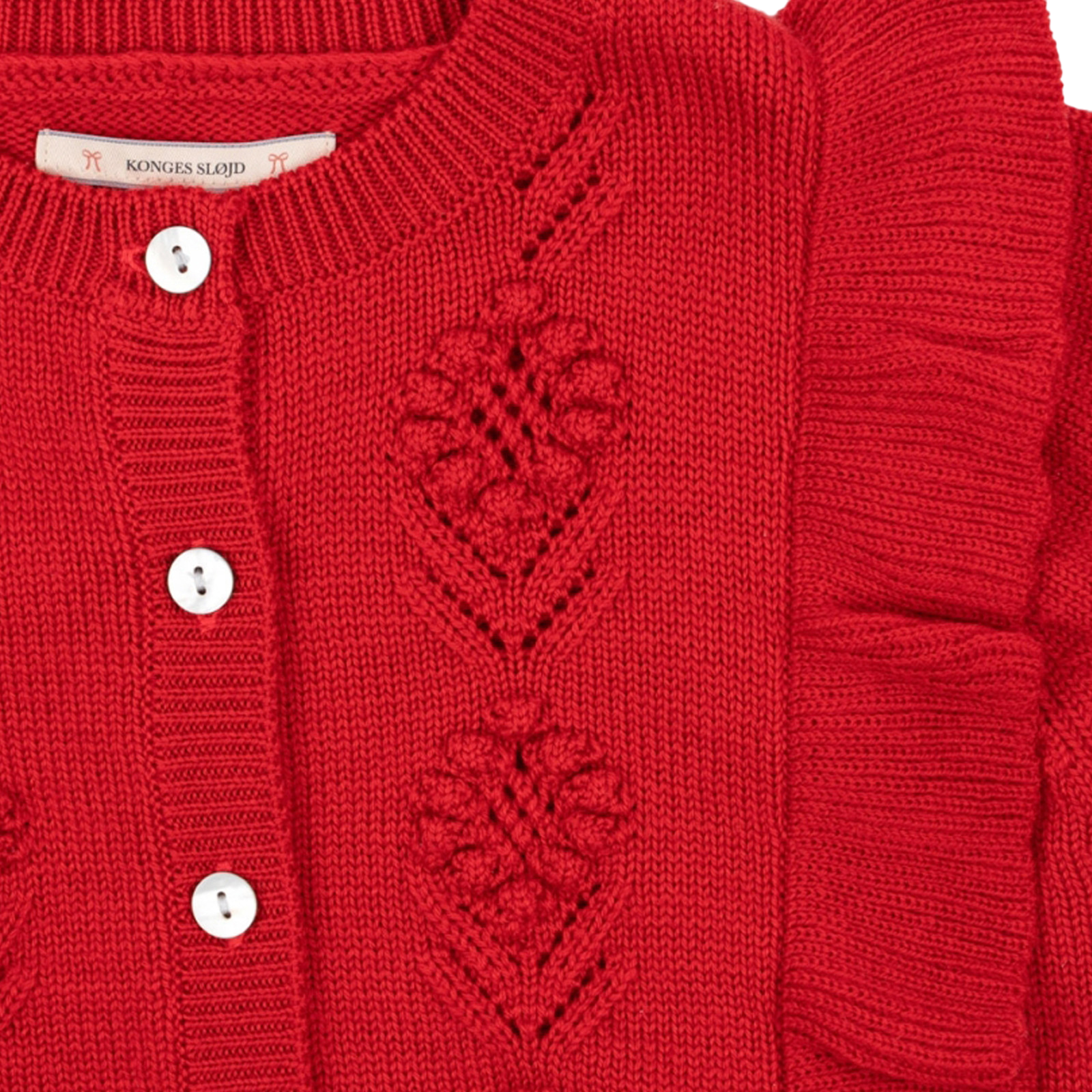 Strickjacke Fiol Frill Barbados Cherry