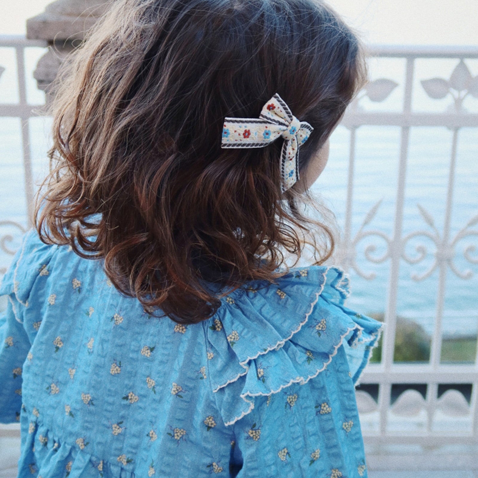 Bluse Kim Frill Billie Blue