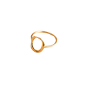 Circle gold finger ring
