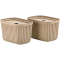 Aufbewahrungsbox Pulp S 2 Stück, Beige