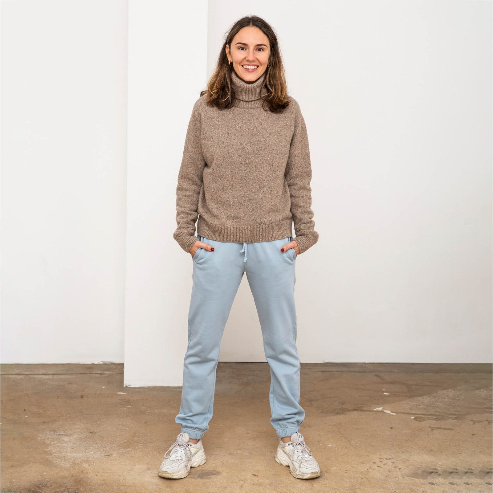 Trainerhose Track Blue Fog