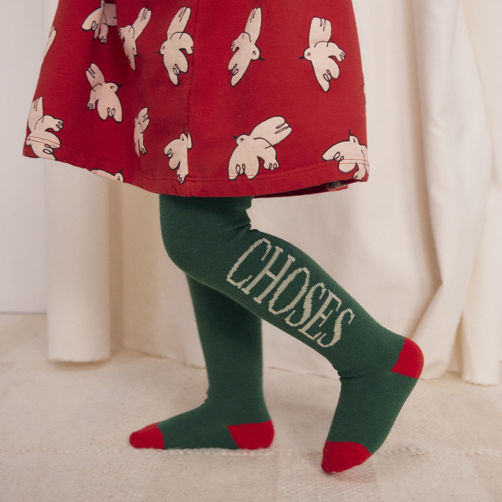 Baby tights Dark Green