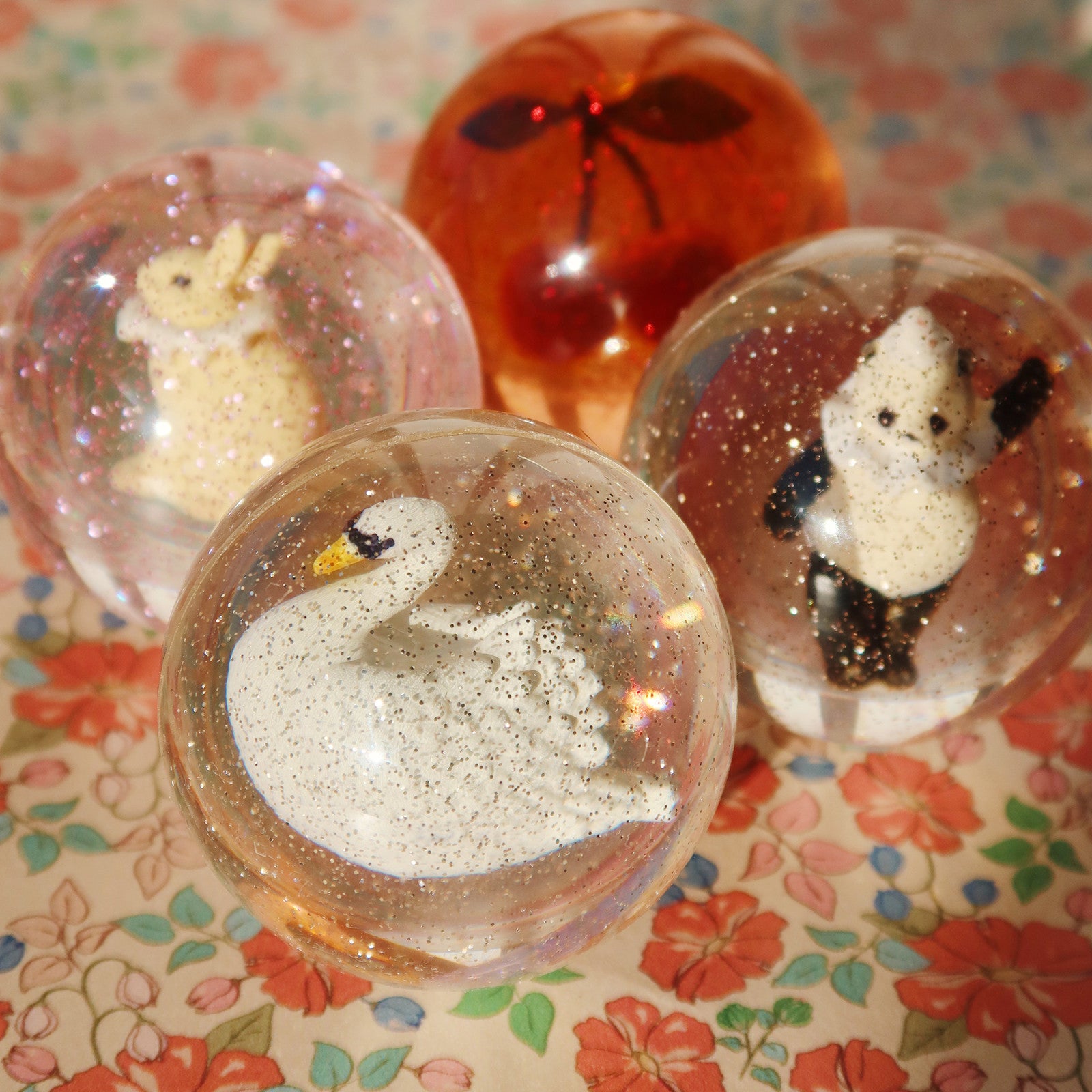 Balle en caoutchouc, set de 2, Poodle Bow