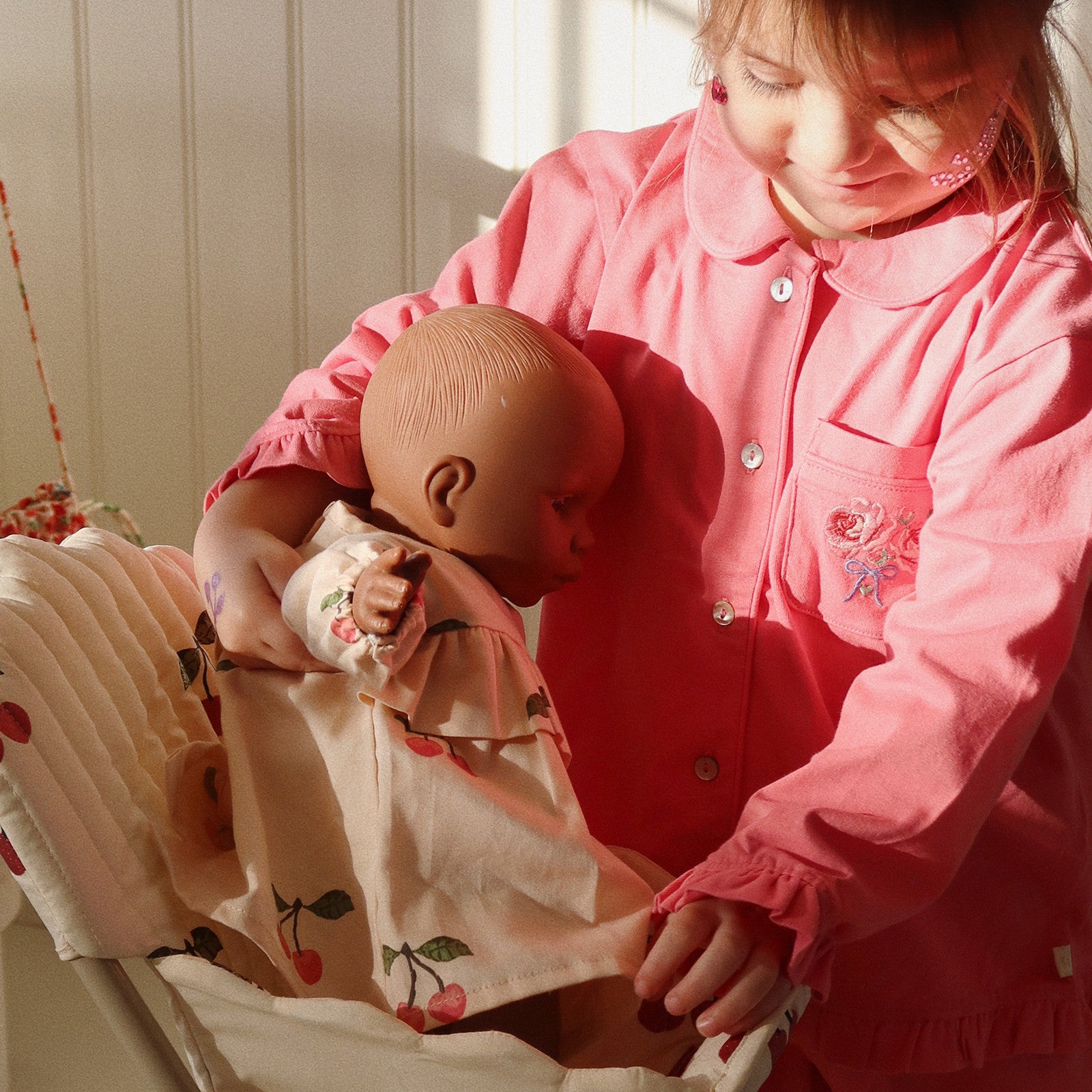 Puppenkleider Set Ma Grande Cerise Pink