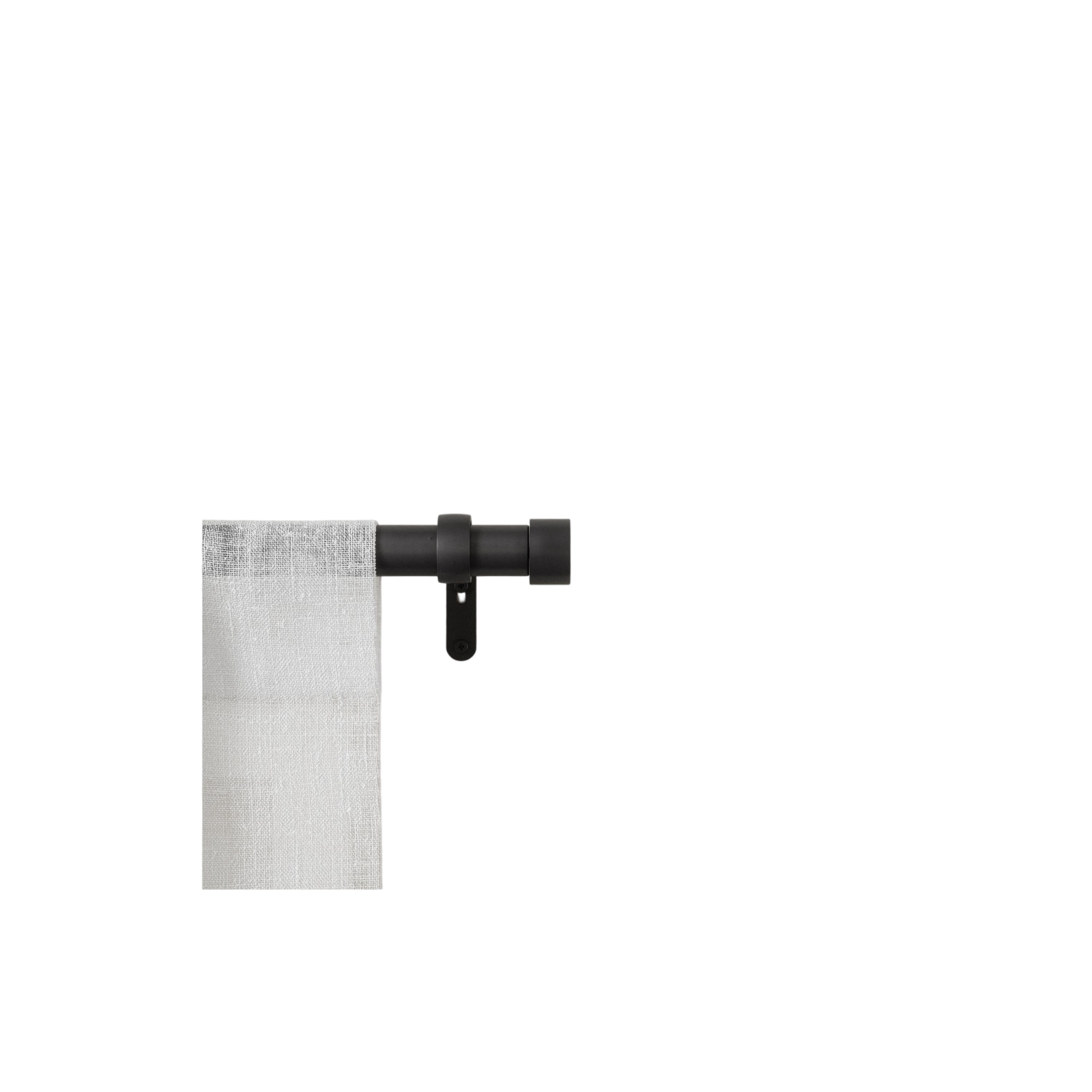Tringle à rideaux Cappa 168-305 cm, noir