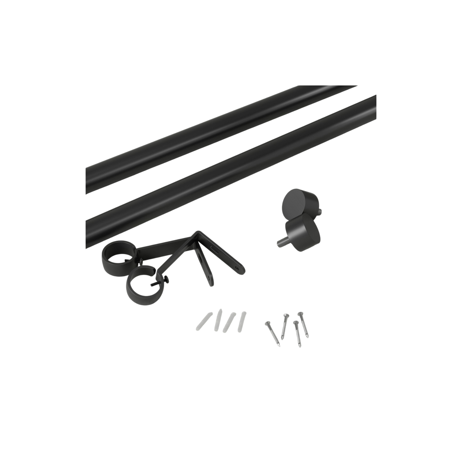 Vorhangstange Cappa 92-168 cm Schwarz