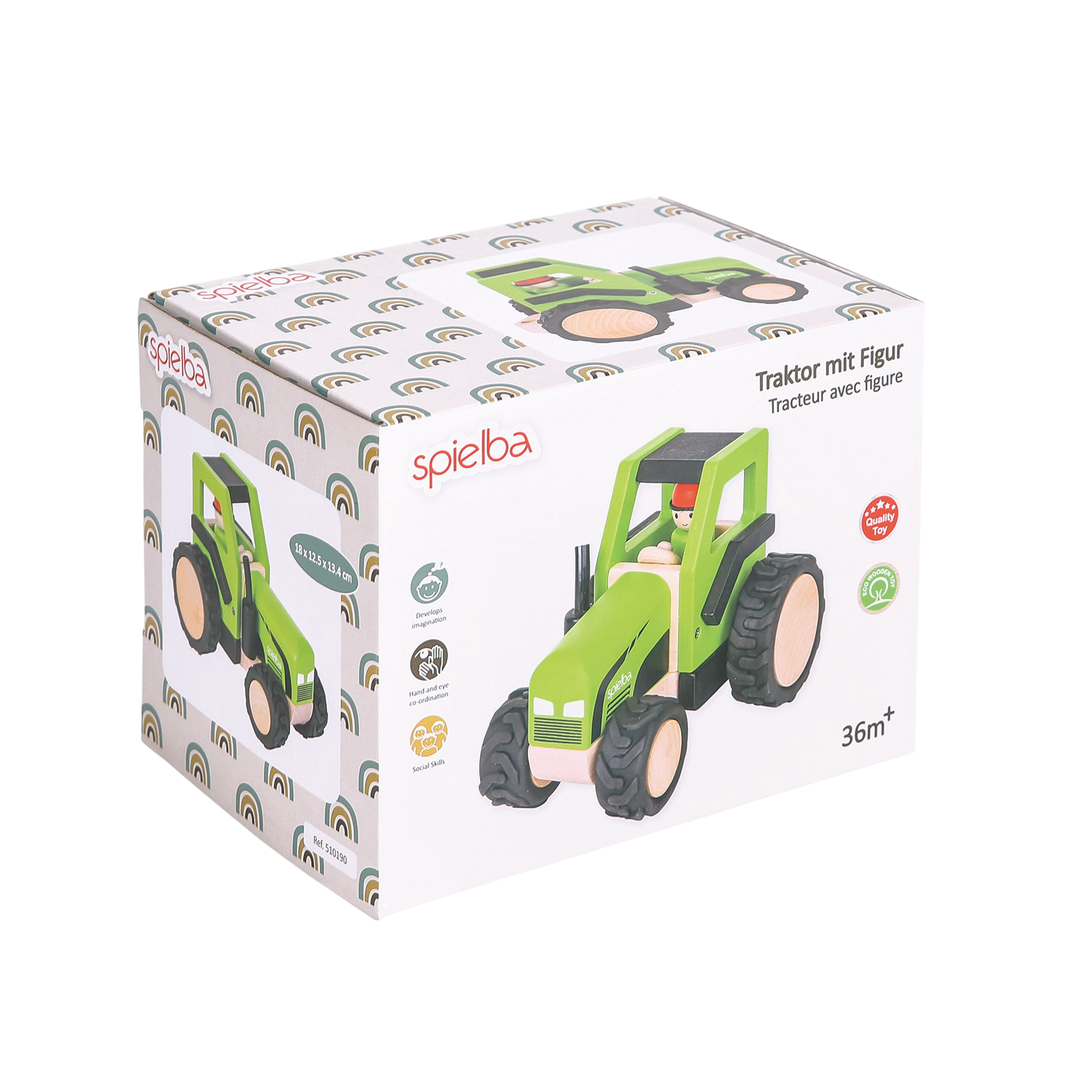 Spielba tractor with figure