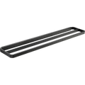 Rim towel rail, double, black 70 x 12 cm