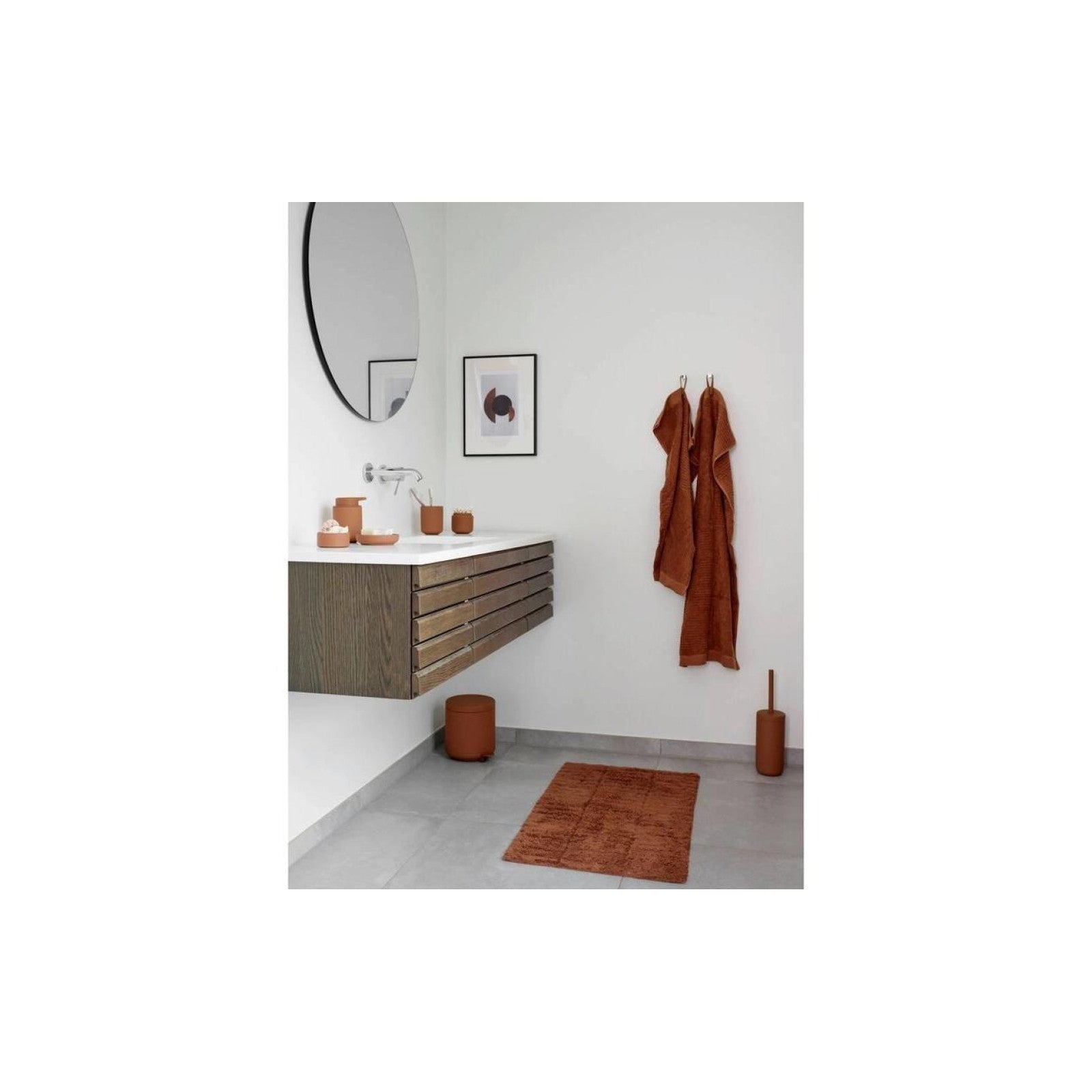 Zone Denmark Classic shower towel 70 x 140 cm, terracotta