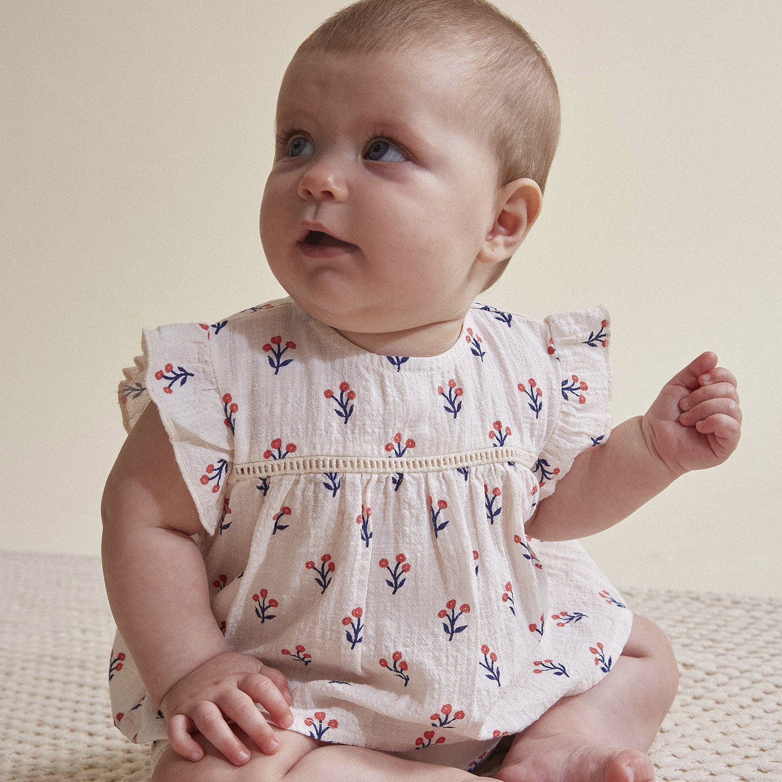 Blouse bébé Capri Ivory