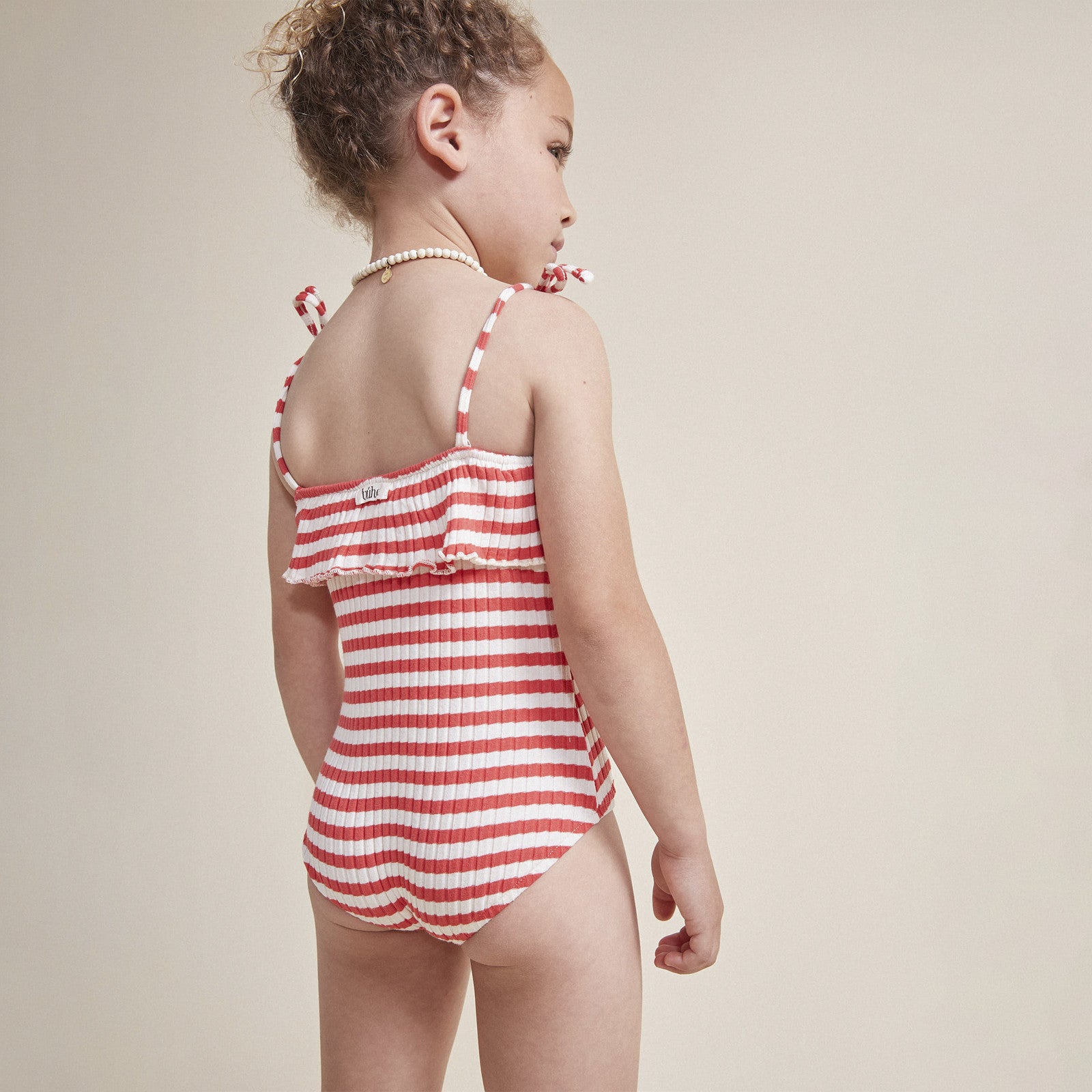 Maillot de bain Rib Stripes Royal Coral Red