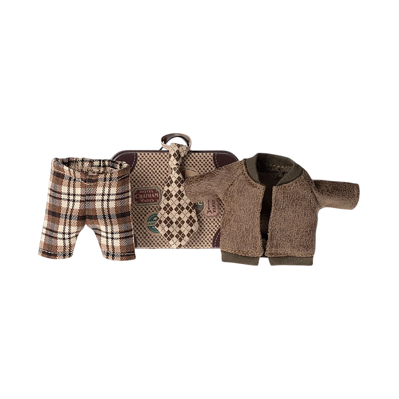 Set de vêtements de grand-papa dans la valise de la souris Maileg
