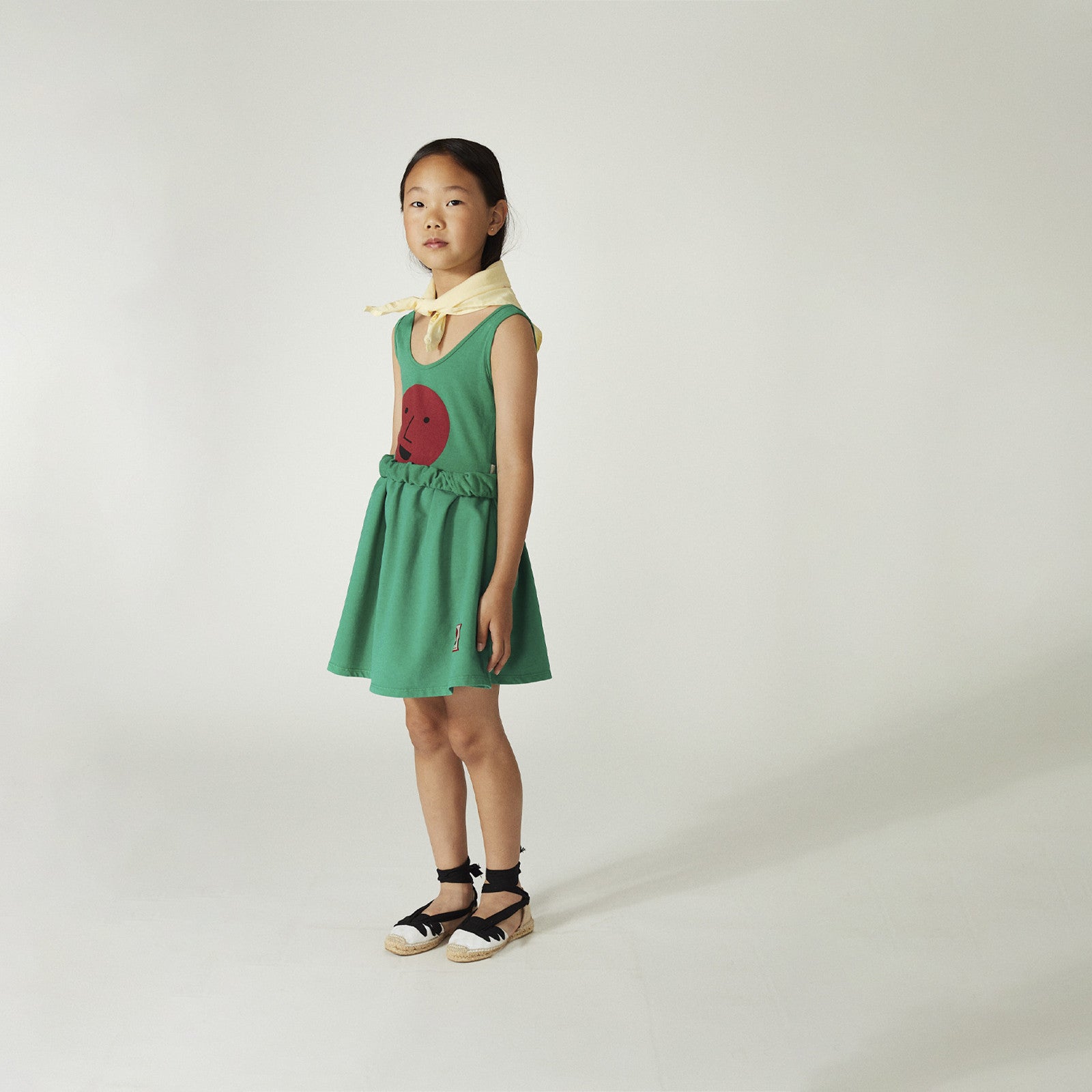 Skirt Gentle Long Green