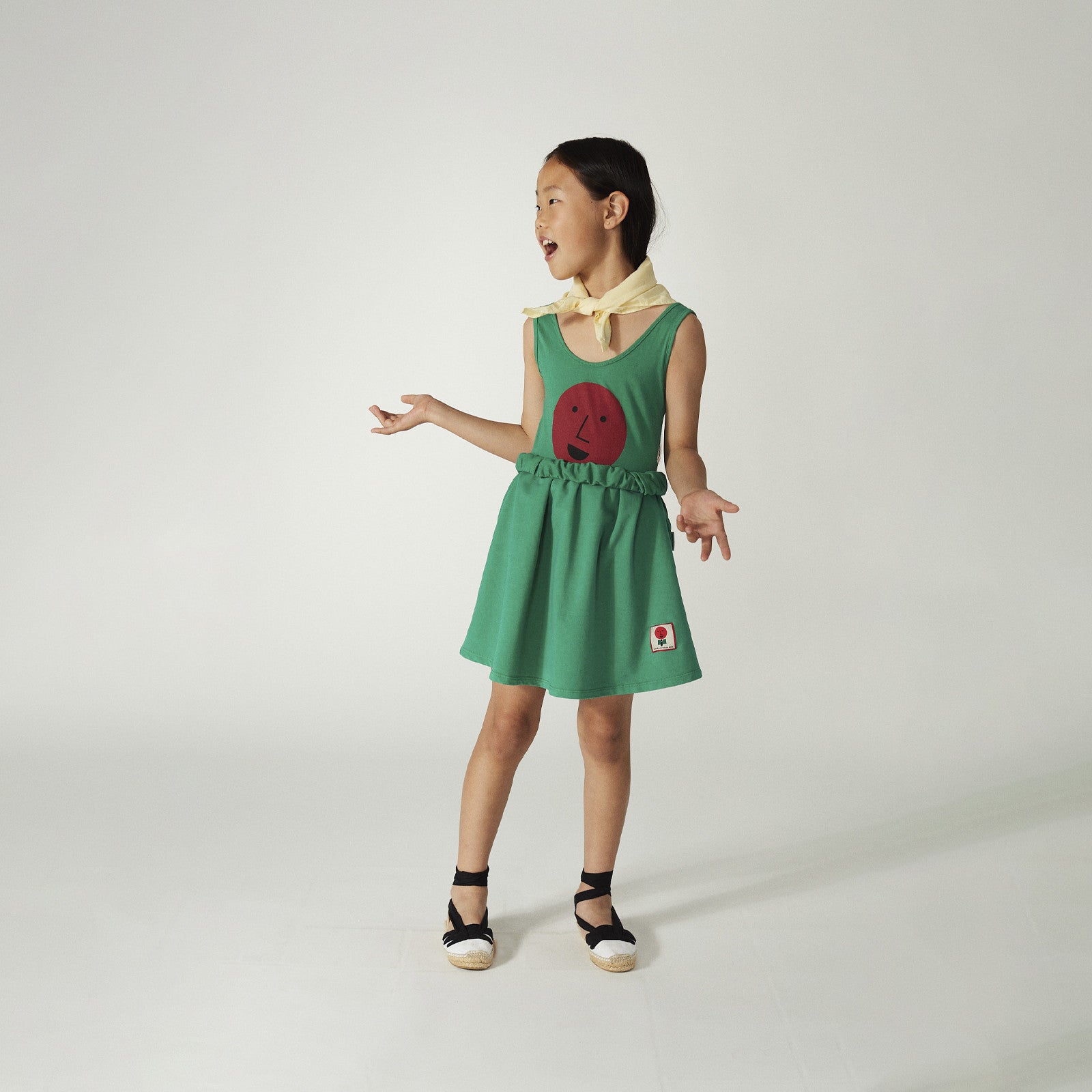 Skirt Gentle Long Green