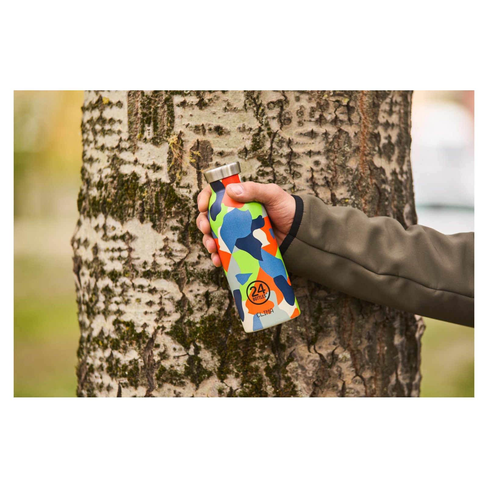 24Bottles Thermosflasche Clima 500 ml, Tundra Green