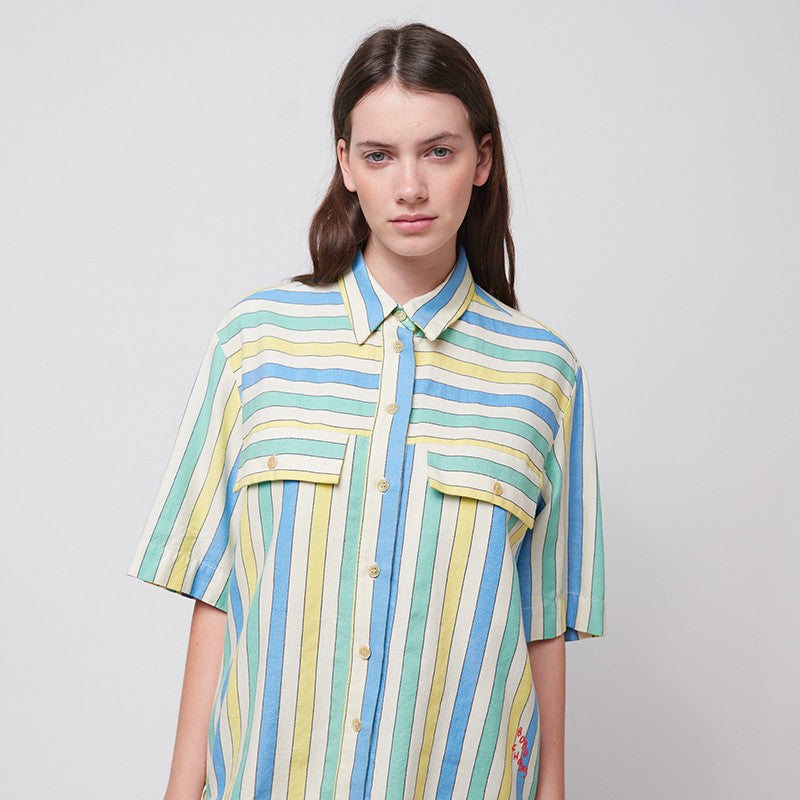 Adult Hemd Stripes Relaxed Multicolor