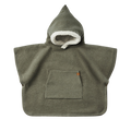 Teddy Poncho Forest Green