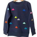 Sweatshirt Clouds Navy