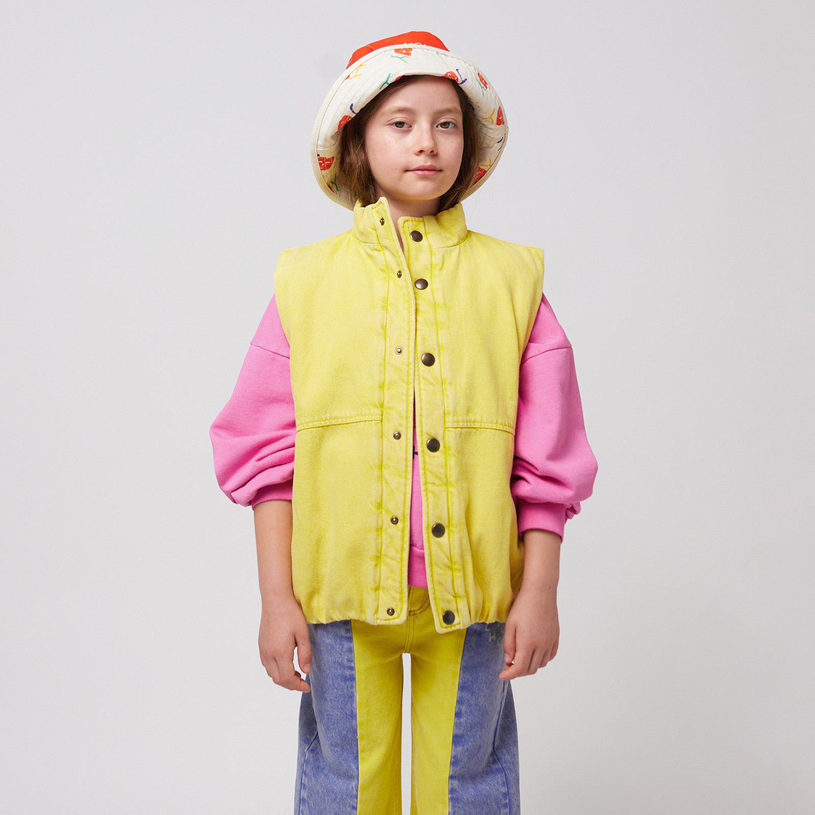 Smiling Denim Yellow vest