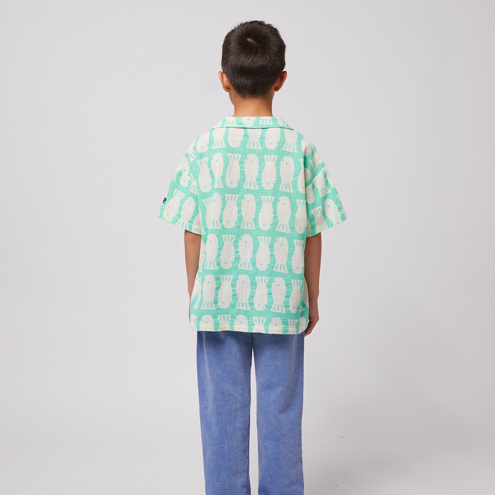 Lucky Fish All Over Light Green shirt