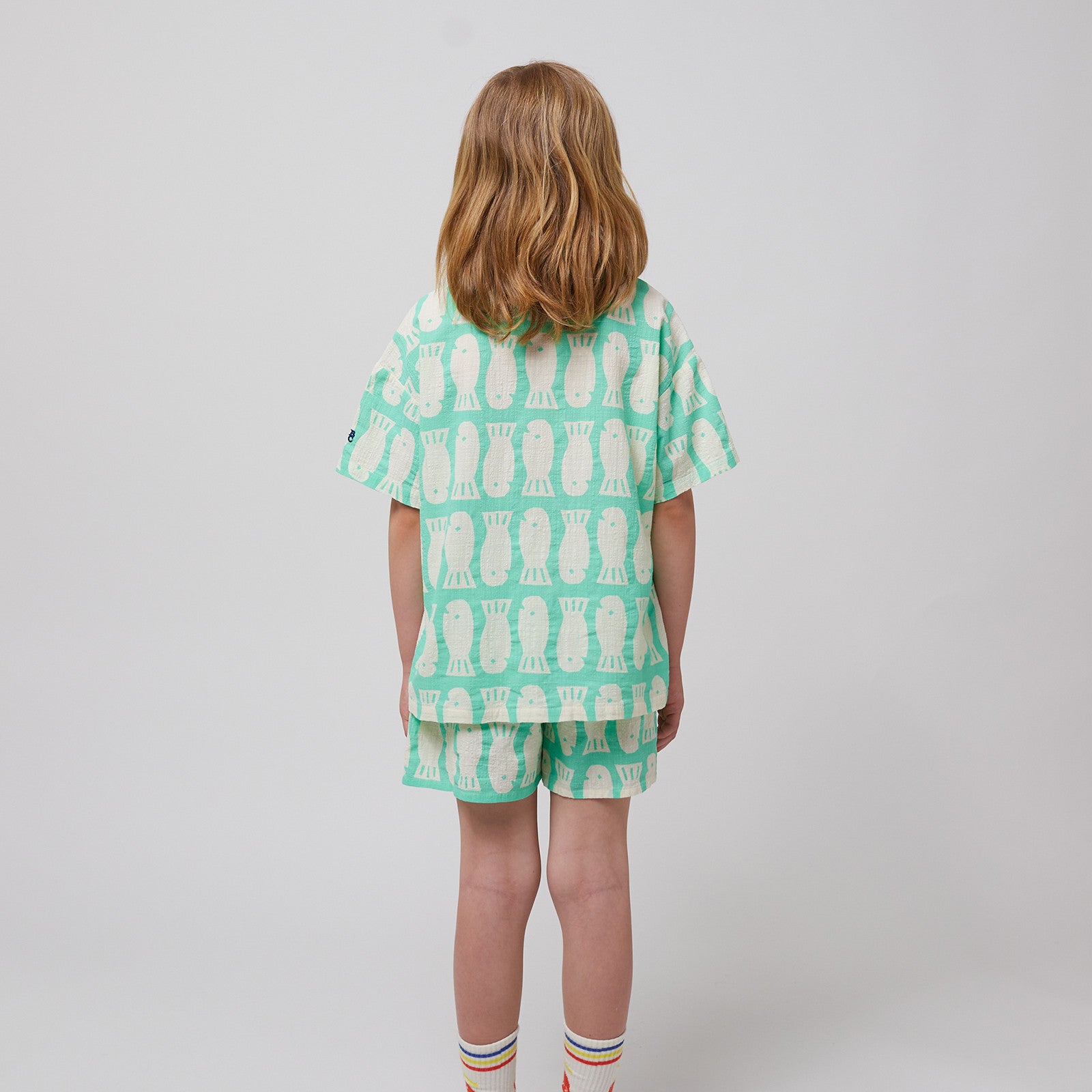 Lucky Fish All Over Light Green shirt