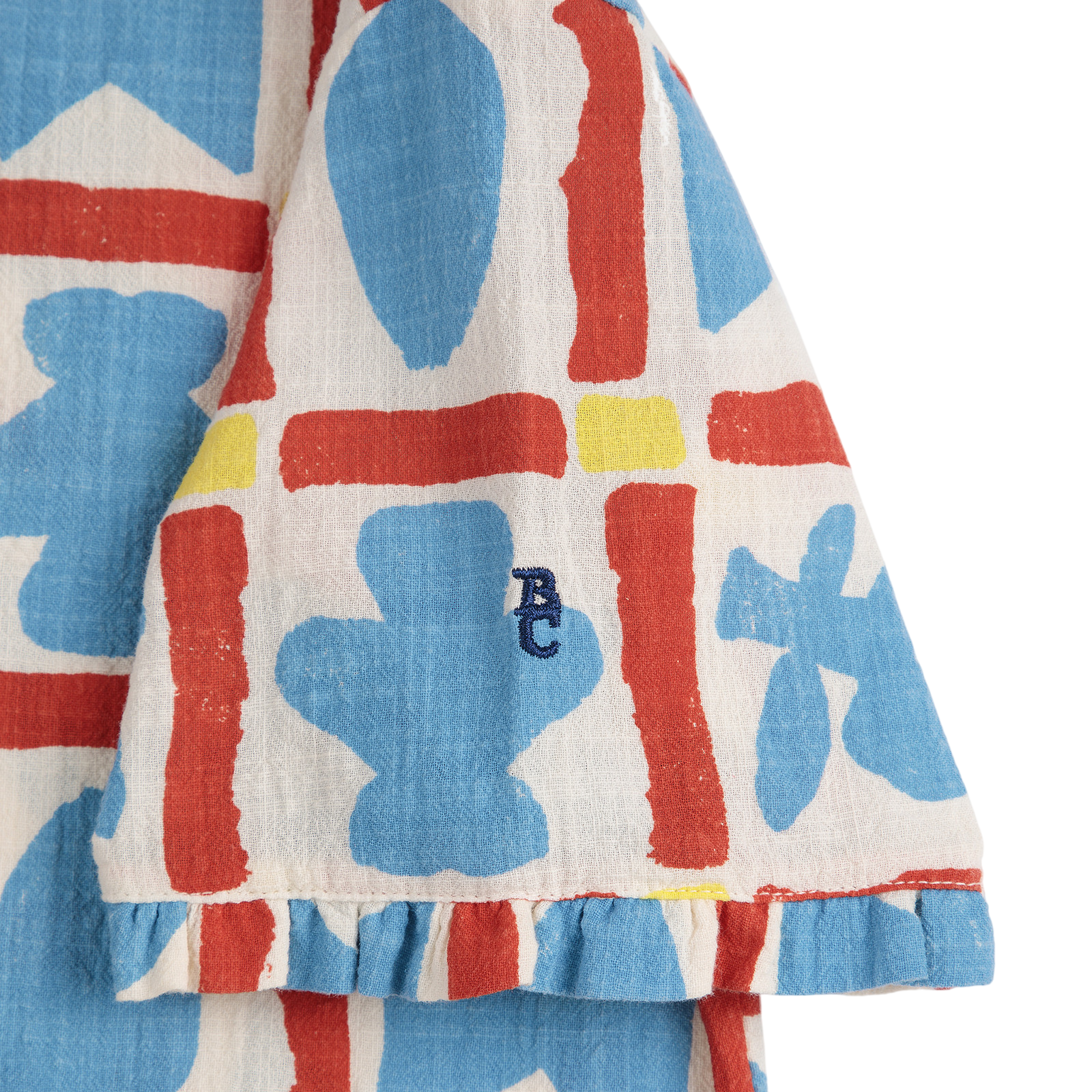 Blouse Geometric Game All Over Offwhite